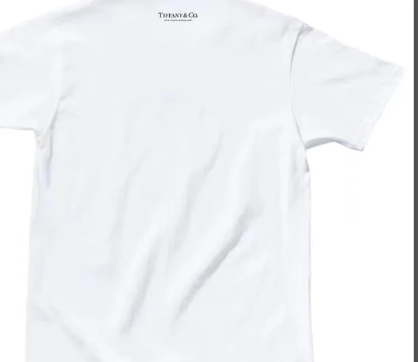 21FW Short T-shirt White Tiffany M Logo Co Sleeve XL Co S Box Tee Tiffany L 0924